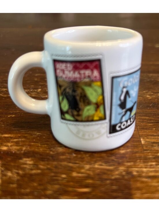 Starbucks Other - Starbucks Miniature Coffee Mug Vintage Blend Labels Ceramic Collectibles 2004